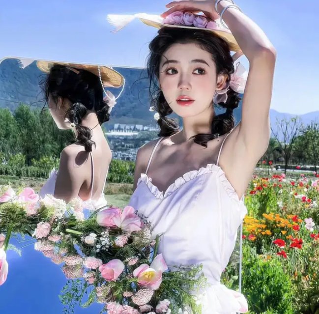 照片里的伴娘